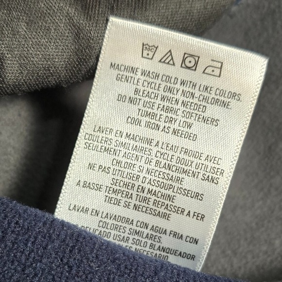 Spyder Men's Small Soft Shell Jacket Full Zip Hooded Navy Blue Gray Zip Pockets - Picture 10 of 11